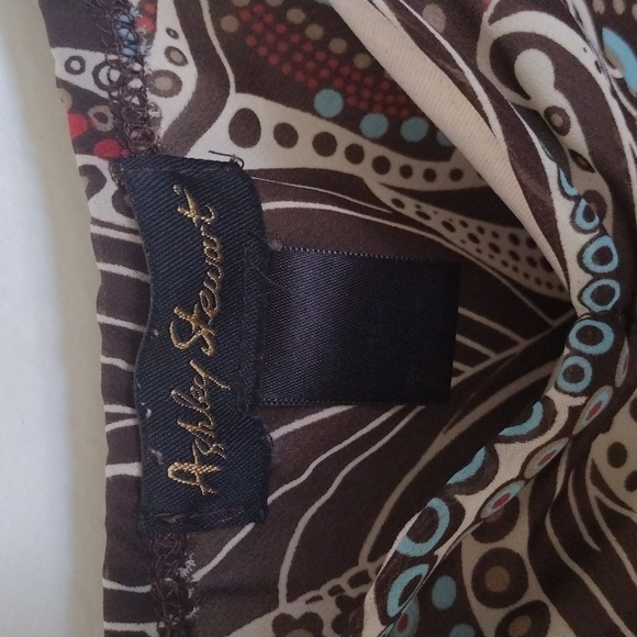 .Brown & Tan flowy tank top - Picture 2 of 4